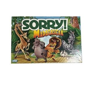 Sorry Board Game Madagascar Edition 42745 Parker Brothers 2005 Complete Original